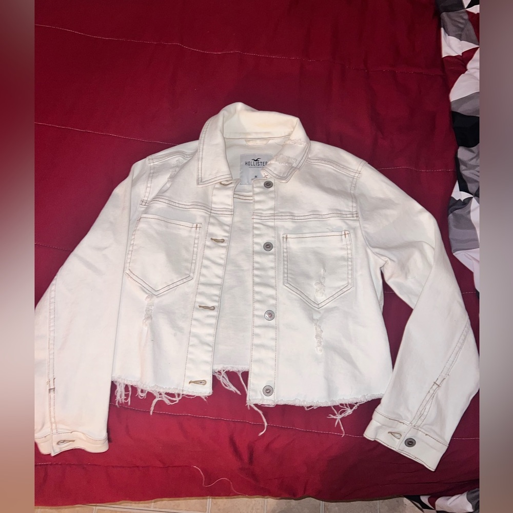 White denim jacket